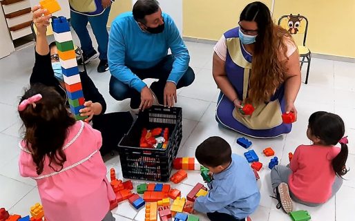 Los jardines maternales municipales trabajan bajo un estricto protocolo sanitario