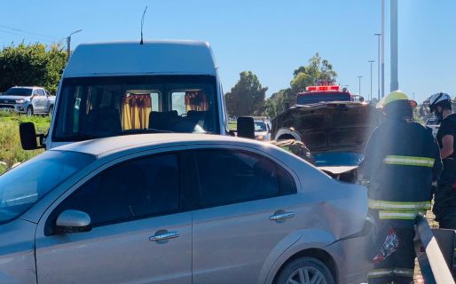 Choque múltiple en Km 3