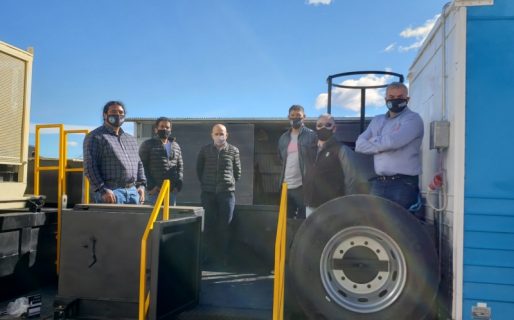 Llugdar supervisó refuncionalización de un tráiler de la empresa DLS