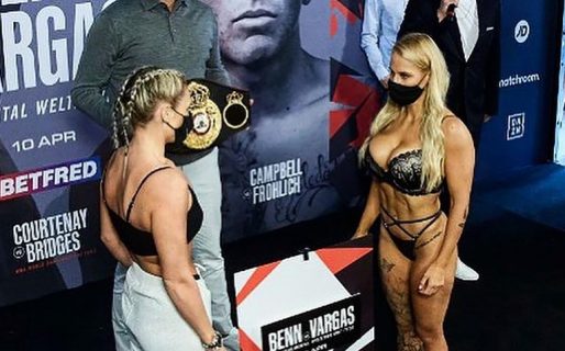 Se presentó al pesaje en lencería, terminó con el rostro desfigurado y se ganó el respeto del público