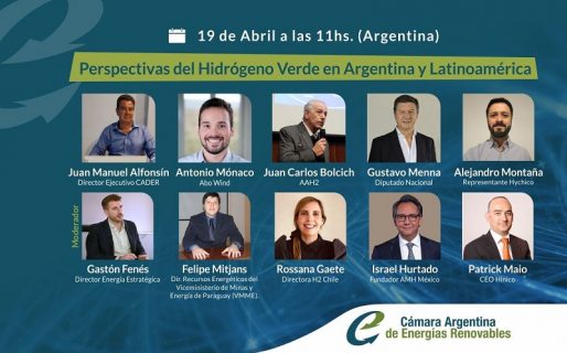 Menna participará de un foro sobre el futuro del hidrógeno verde en Argentina y América Latina