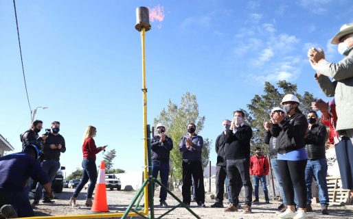 El Municipio inauguró una nueva red de gas en el barrio Ciudadela