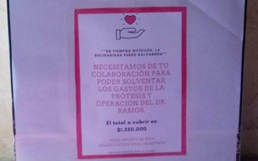 Necesitan reunir $1.250.000 pesos para ayudar a un médico de Chubut