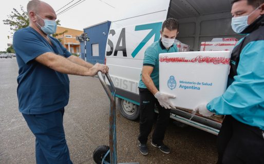 Llegan a Chubut 6.600 nuevas dosis de la vacuna Sputnik V