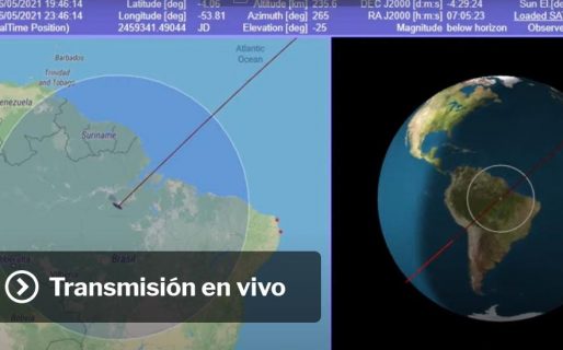 EN VIVO: el cohete chino fuera de control se aproxima a la Tierra y no se sabe dónde impactará