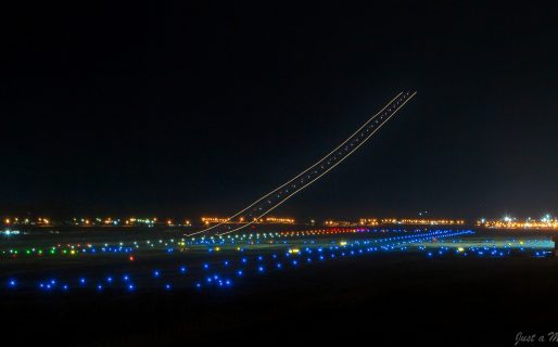 “Pista hacia el cielo”: La cinematográfica imagen captada en el aeropuerto de Comodoro