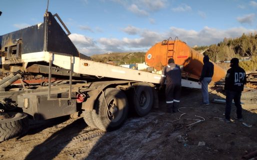 Recuperan un tanque cisterna robado la semana pasada