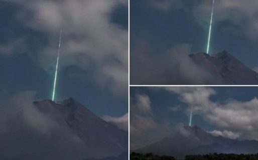 Video: el momento en el que un meteorito cae sobre un volcán y explota