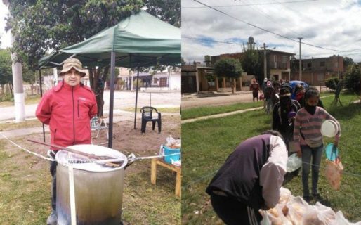 Es un ex combatiente y realiza ollas solidarias para los más necesitados