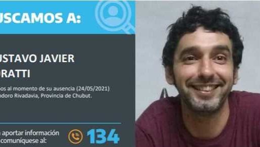 Seguridad de Nación busca al hombre desaparecido en Comodoro