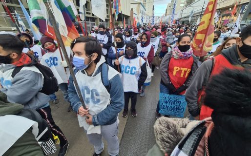 La CCC se manifestó en el centro reclamando tierras para los campesinos de todo el país