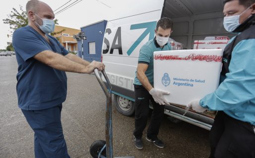 Llegan a la provincia 11.100 nuevas dosis de Astrazeneca