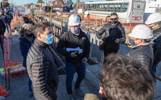 Luque recorrió importantes obras en barrio Pueyrredón