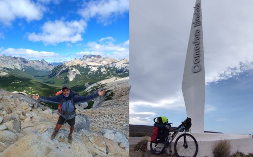 Alex pedaleó más de 1.000 kilómetros y unió San Martín de los Andes con Comodoro en bicicleta
