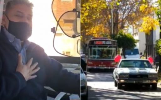 Emotivo video: se jubiló tras manejar un colectivo por 35 años y recibió la sorpresa del presidente de la línea