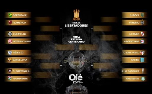 Así quedaron los cruces de los octavos de final de la Libertadores 2021