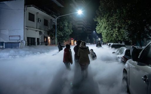 El Silent Hill tucumano: una fuga de oxígeno deja sumergido al sector en un espesísimo humo blanco