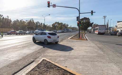 Quedaron habilitados dársena y semáforo de Ruta 3 y Av. Polonia