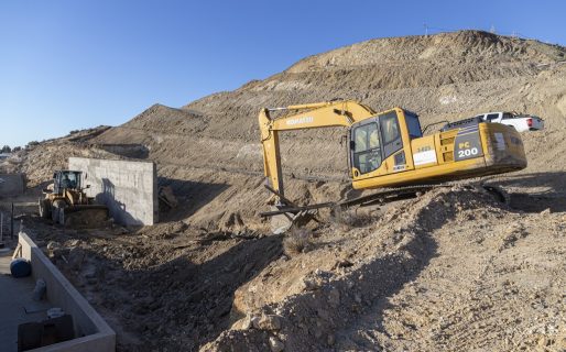 Aterrazamiento en la parte alta de Castelli para evitar desmoronamientos