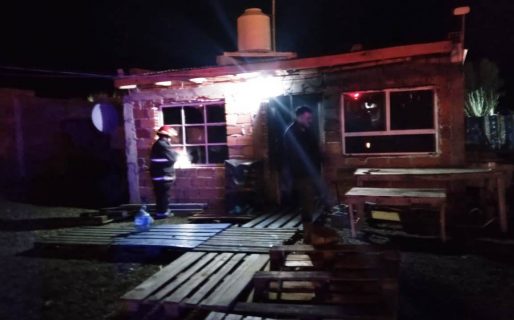 Casi pierde la vida por un principio de incendio en su vivienda