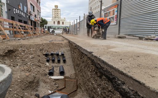 Avanza a buen ritmo la obra del Centro Comercial a Cielo Abierto