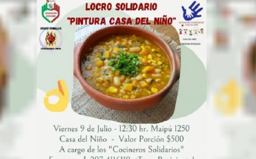 Venden locro el 9 de julio para ayudar a pintar «La Casa del Niño»