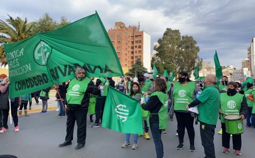 Trabajadores de ATE se movilizaron por el centro en pedido de la intervención de Luque