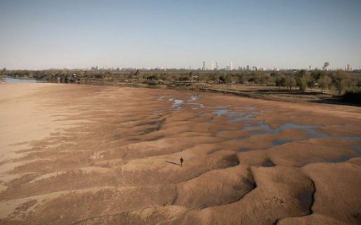 El río Paraná descendió por debajo del cero por primera vez en 52 años