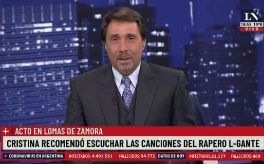 Feinmann se indignó con las canciones de L-Gante y se volvió viral: «La ‘María’ es la droga»