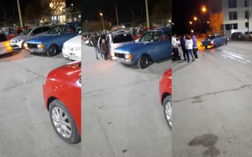 VIDEO: Quiso impresionar a todos «drifteando» y chocó un auto estacionado