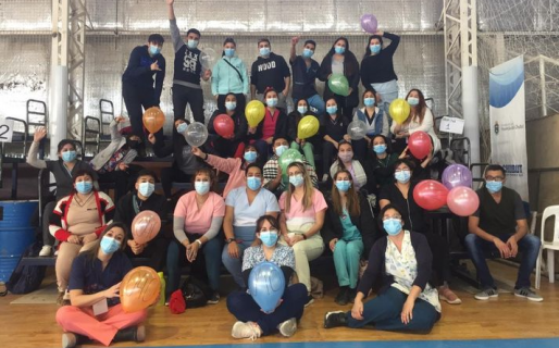 Gimnasio Municipal N°2: El equipo de salud colocó 1040 dosis en un solo día