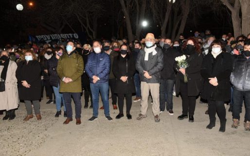 Linares y Luque participaron del acto en conmemoración del paso a la inmortalidad de Evita