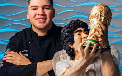 La increíble torta de Maradona que hizo Gastón Salas para un concurso internacional