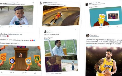 Catarata de memes por la salida de Messi del Barcelona