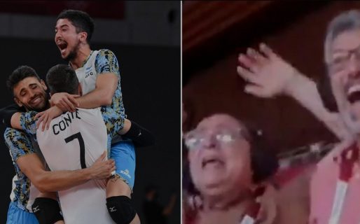 Triunfo de la selección de vóley: Los dos puntos que dieron vuelta el partido y el festejo de Hugo Conte