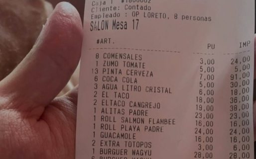 Gastó 5 mil dólares en hamburguesas, publicó el ticket para quejarse pero se ganó el repudio de todos por un detalle