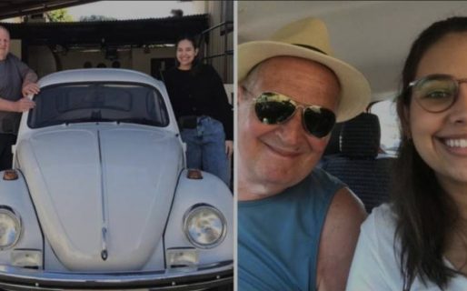 Un abuelo sortea su auto de toda la vida para que la nieta siga estudiando en la universidad