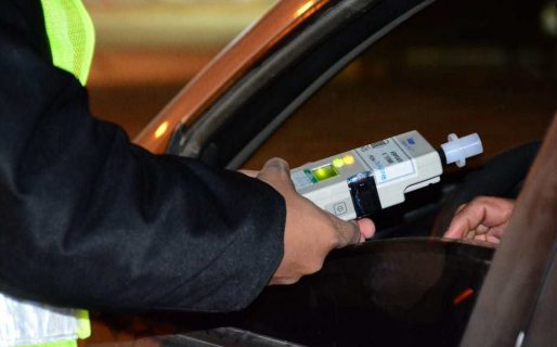 Cuatro conductores dieron positivo en un control de alcoholemia