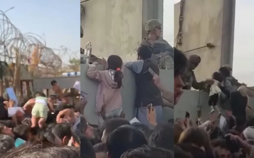 Desgarrador: en Afganistán, los padres entregan a sus hijos para que los saquen del país