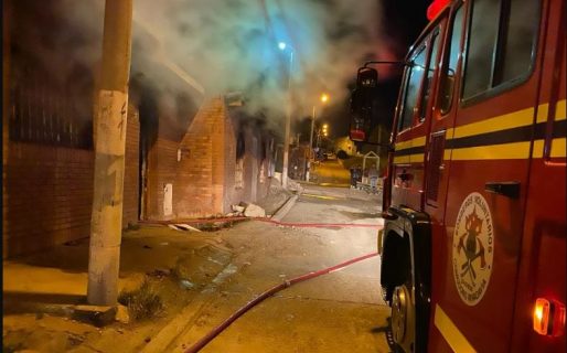 Murió quemado un hombre y otro sufrió fuertes heridas en un incendio en la ciudad