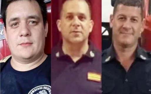 Conmoción por la muerte de tres bomberos cuando combatían un incendio