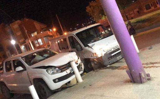 Choque con un herido en el barrio Ceferino