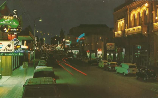 Con el Teatro Español y viejos comercios: así se veía la avenida San Martín hace 60 años