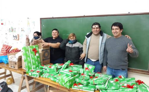 La vecinal del barrio Fontana festejó el día del niño
