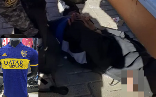 Quería una camiseta de Boca original y se la llevó sin pagar, pero terminó detenido