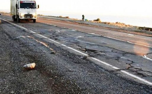 Doble trocha: López reconoció que el estado de la Ruta Comodoro-Caleta “es paupérrimo”