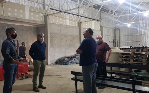 Provincia trabaja junto al Centro de Veteranos de Guerra de Comodoro para finalizar la sede del barrio Ciudadela