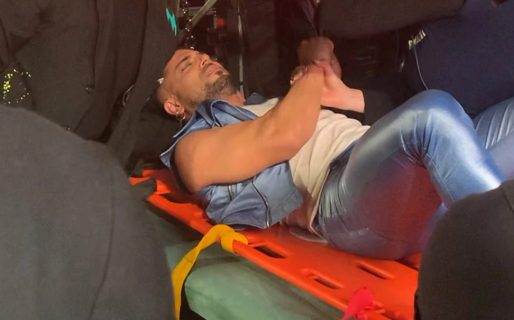 Facu Mazzei se accidentó durante una coreo de ShowMatch y tuvieron que trasladarlo en ambulancia