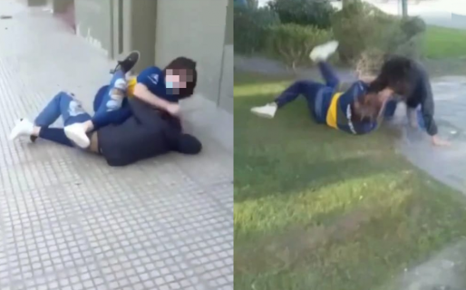 Vuelven a viralizar en Instagram un video de brutal pelea entre menores