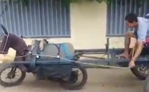 VIDEO: La increíble e ingeniosa ‘carreta motorizada’ es furor en las redes